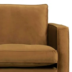 Wohnen Retro Möbel*Samt Retrosofa in Honigfarben - Saguan