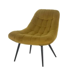 Wohnen Retro Möbel|Sessel*Samt Sessel ohne Armlehnen mit 50 cm Sitzhöhe - Agata