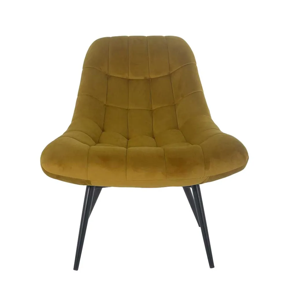 Wohnen Retro Möbel|Sessel*Samt Sessel ohne Armlehnen mit 50 cm Sitzhöhe - Agata