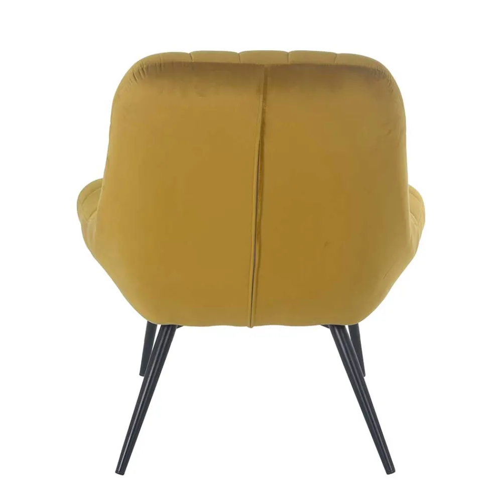 Wohnen Retro Möbel|Sessel*Samt Sessel ohne Armlehnen mit 50 cm Sitzhöhe - Agata