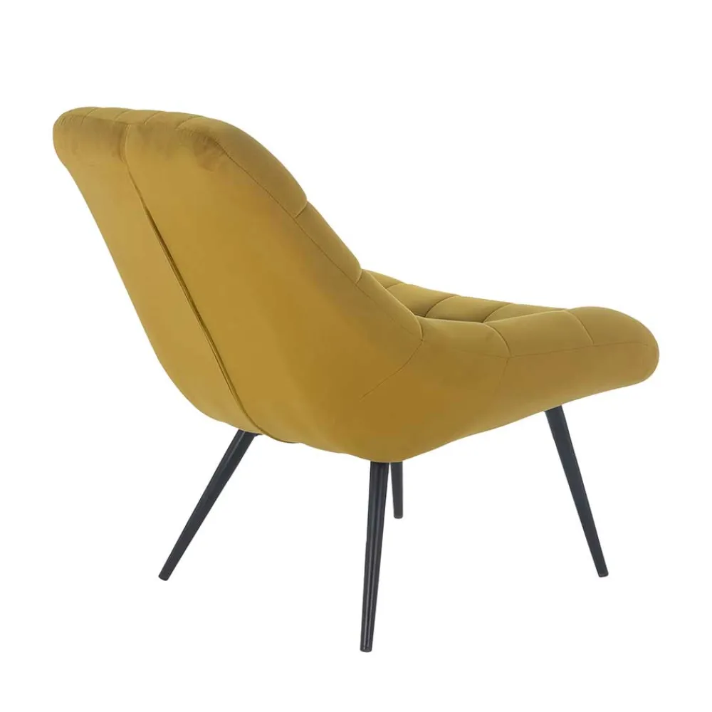 Wohnen Retro Möbel|Sessel*Samt Sessel ohne Armlehnen mit 50 cm Sitzhöhe - Agata