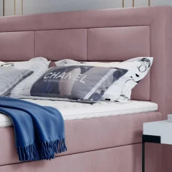 Wohnen Jugendbetten*Samt Stauraumbett in Altrosa - Green