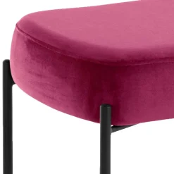 Wohnen Samtbank in Pink mit Metallgestell - Infernya