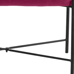 Wohnen Samtbank in Pink mit Metallgestell - Infernya