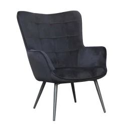 Wohnen Samtsessel in Schwarz - Avenza