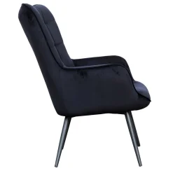 Wohnen Samtsessel in Schwarz - Avenza