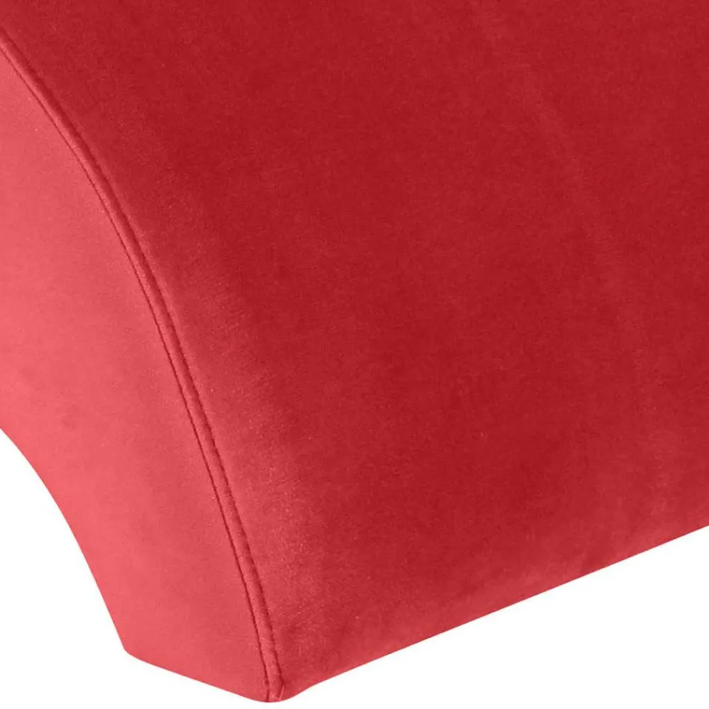 Wohnen Braune Möbel|Sessel & Hocker*Samtvelours Lesesessel in Rot - Haniata