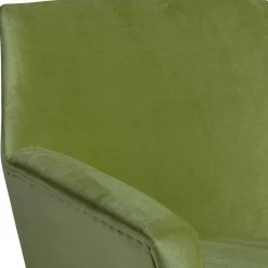Wohnen Samtvelours Polstersessel in Oliv Grün - Canossa