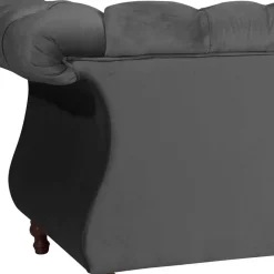 Wohnen Samtvelours Wohnzimmercouch im Barockstil - Sicilianu