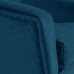 Wohnen Samtvelours-Sessel in Petrol Blau - Bakra