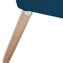 Wohnen Samtvelours-Sessel in Petrol Blau - Bakra