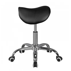 Wohnen Sattelhocker in Schwarz Kunstleder - Baonga