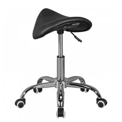 Wohnen Sattelhocker in Schwarz Kunstleder - Baonga