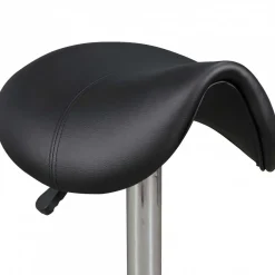 Wohnen Sattelhocker in Schwarz Kunstleder - Baonga