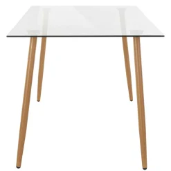 Wohnen Scandi Chic Esszimmer Glastisch 140x80 cm - Rusaly