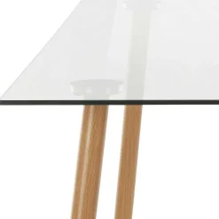 Wohnen Scandi Chic Esszimmer Glastisch 140x80 cm - Rusaly
