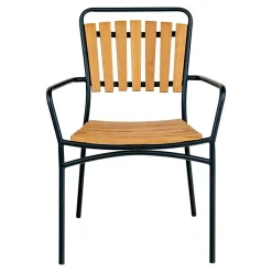 Wohnen Scandi Chic Gartenstühle aus Teak Holz - Farmer (4er Set)