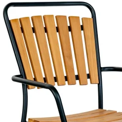 Wohnen Scandi Chic Gartenstühle aus Teak Holz - Farmer (4er Set)