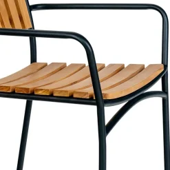 Wohnen Scandi Chic Gartenstühle aus Teak Holz - Farmer (4er Set)