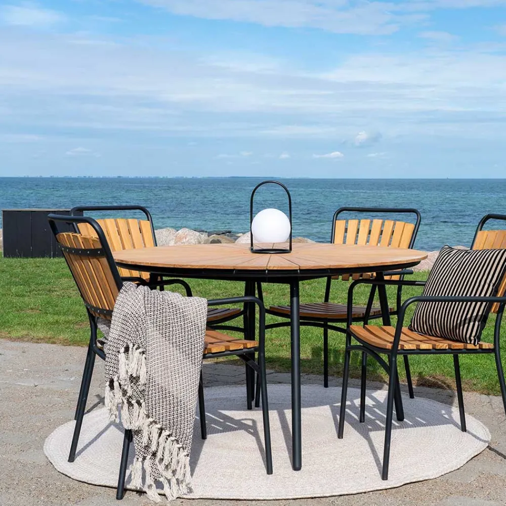 Wohnen Scandi Chic Gartentisch aus Teak Massivholz - Farmer