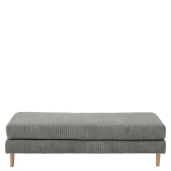 Wohnen Scandi Chic Hocker in Anthrazit Cord - Lidio