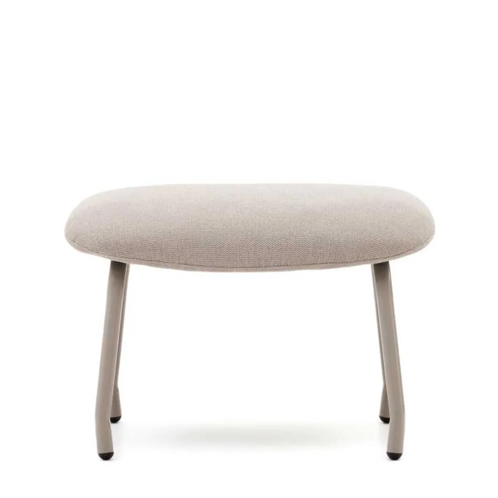 Wohnen Scandi Chic Hocker in Beige und Weiß - Bondo