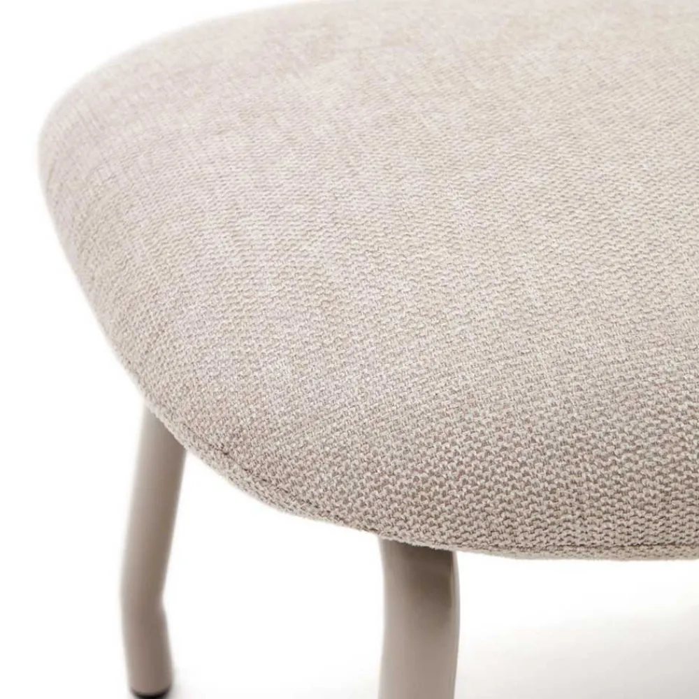 Wohnen Scandi Chic Hocker in Beige und Weiß - Bondo