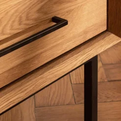 Wohnen Scandi Chic Kommode aus Wildeiche & Metall - Kerfa