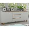 Wohnen Scandi Chic Sideboard in Weiß - Cady