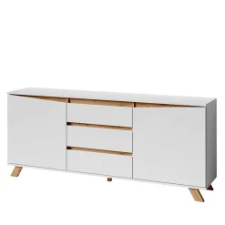 Wohnen Scandi Chic Sideboard in Weiß - Cady