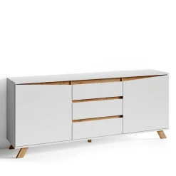 Wohnen Scandi Chic Sideboard in Weiß - Cady