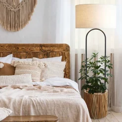 Wohnen Scandi Chic Stehleuchte in Creme - Acacios