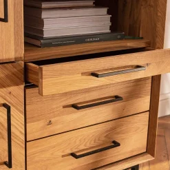 Wohnen Scandi Design Kommode aus Naturholz Wildeiche - Kerfa