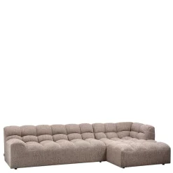 Wohnen Skandinavische Möbel|Braune Möbel*Scandi Ecksofa in Hellbraun meliert - Niklai