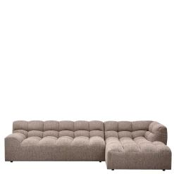 Wohnen Skandinavische Möbel|Braune Möbel*Scandi Ecksofa in Hellbraun meliert - Niklai