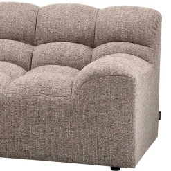 Wohnen Skandinavische Möbel|Braune Möbel*Scandi Ecksofa in Hellbraun meliert - Niklai