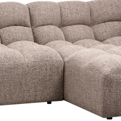 Wohnen Skandinavische Möbel|Braune Möbel*Scandi Ecksofa in Hellbraun meliert - Niklai