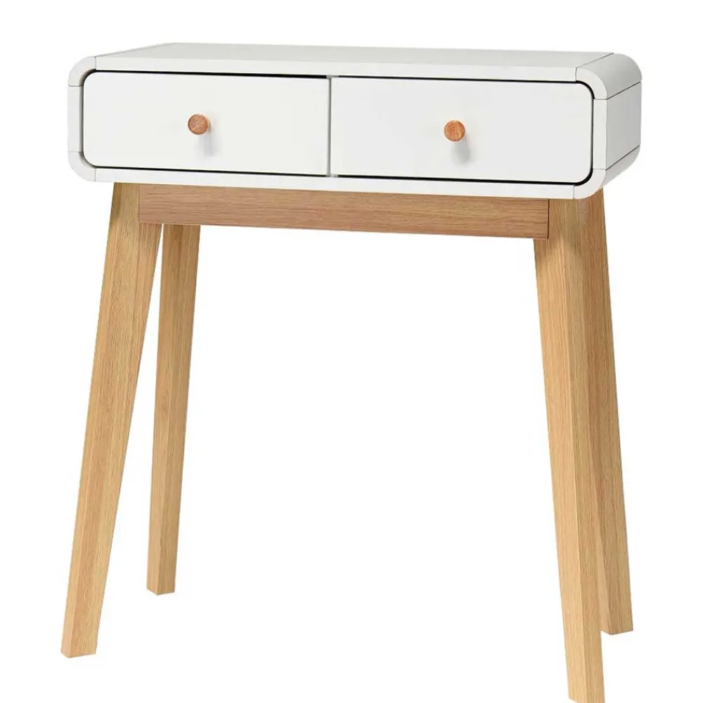 Wohnen Scandi Konsolentisch mit zwei Schubladen - Kolreva