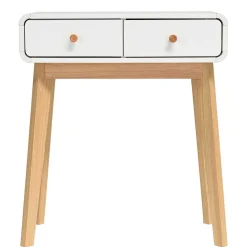 Wohnen Scandi Konsolentisch mit zwei Schubladen - Kolreva