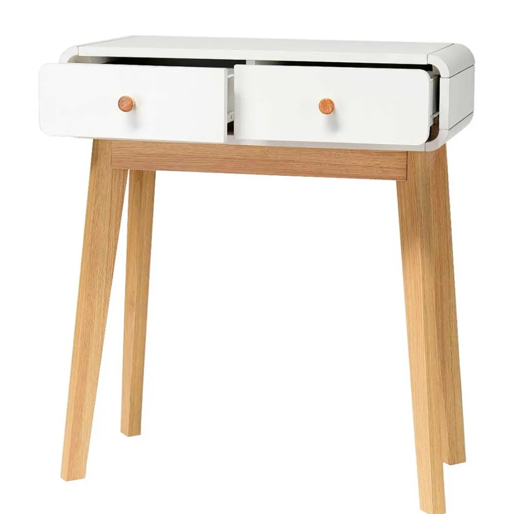 Wohnen Scandi Konsolentisch mit zwei Schubladen - Kolreva