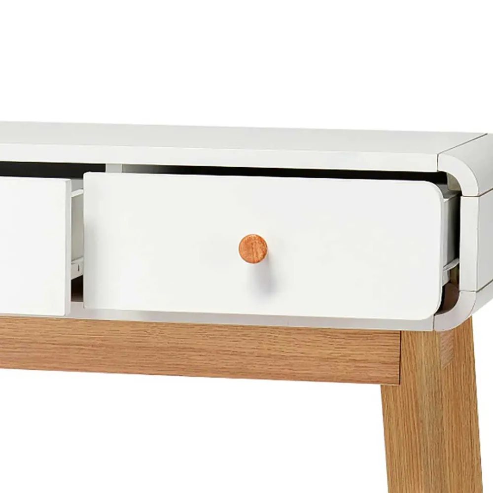 Wohnen Scandi Konsolentisch mit zwei Schubladen - Kolreva
