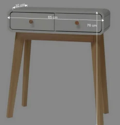 Wohnen Scandi Konsolentisch mit zwei Schubladen - Kolreva