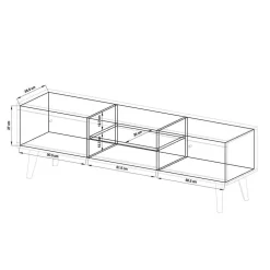 Wohnen Scandi Möbel Set für Wohnzimmer - Cablos (fünfteilig)