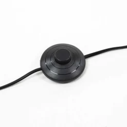 Wohnen Scandi Style Stehlampe mit Stoff Schirm Weiß - Sandra