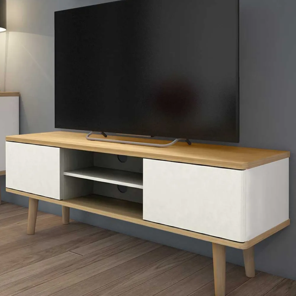 Wohnen Sideboards & Kommoden|Tv & Hifi-Möbel*Scandi TV Unterschrank zweifarbig - Jendren