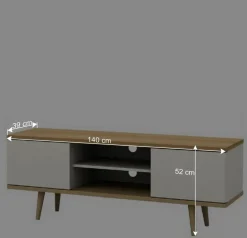 Wohnen Sideboards & Kommoden|Tv & Hifi-Möbel*Scandi TV Unterschrank zweifarbig - Jendren