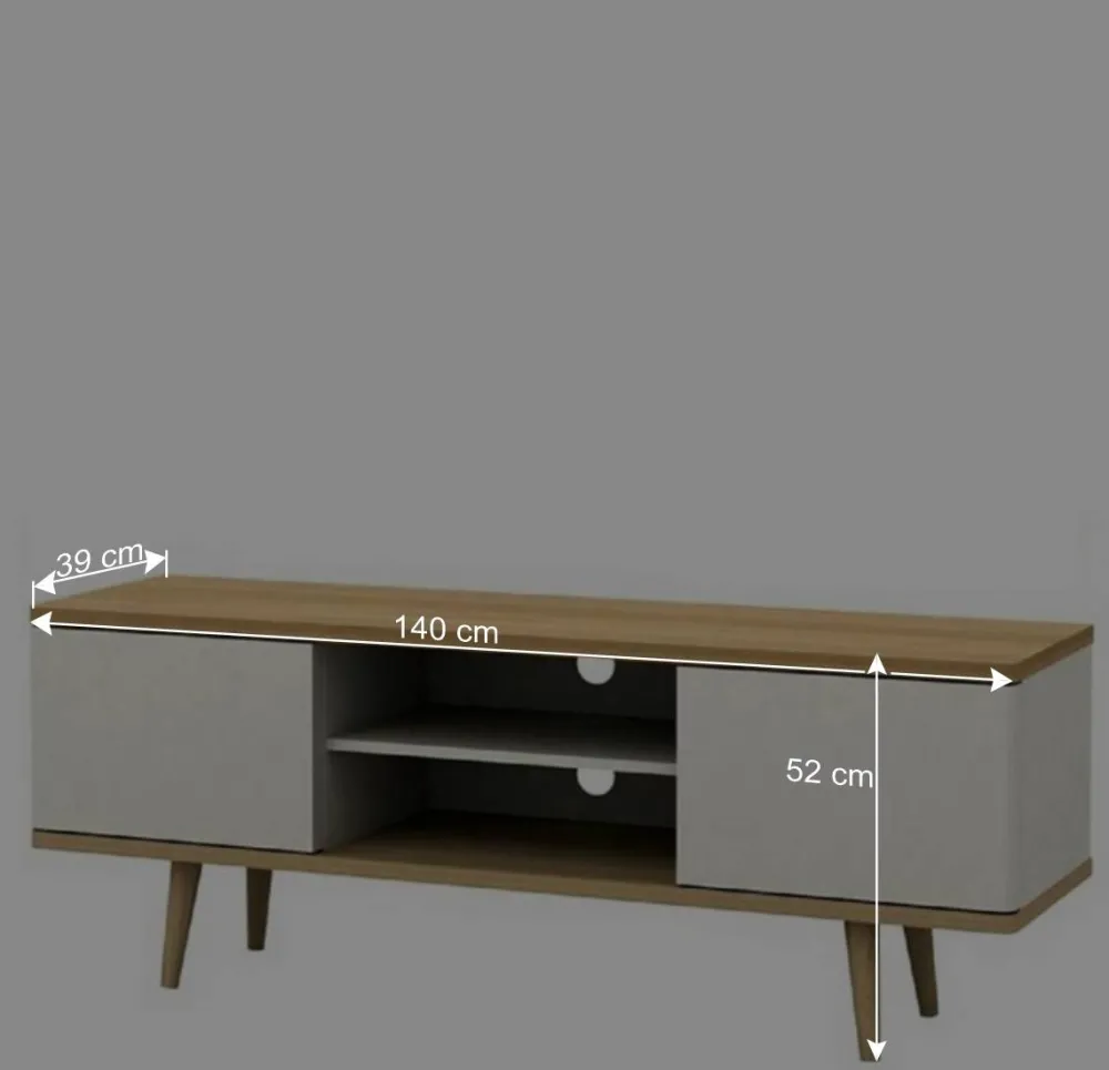 Wohnen Sideboards & Kommoden|Tv & Hifi-Möbel*Scandi TV Unterschrank zweifarbig - Jendren