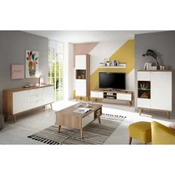 Wohnen Scandi Wohnzimmer Einrichtung Set - Cablos I (sechsteilig)