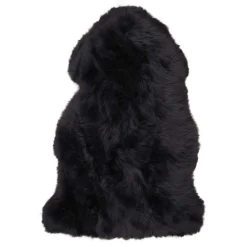 Wohnen Schaffell in Schwarz 85x5x50 cm - Claus