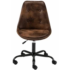 Wohnen Schalensitz Drehstuhl in Braun - Ostora